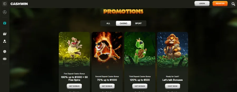 Cashwin Casino Bonusser